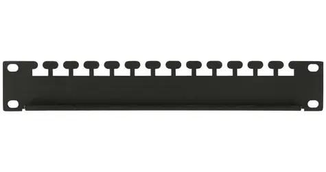 Lanview vyvazovací panel 1U černý / Vyvazovací panel / 19