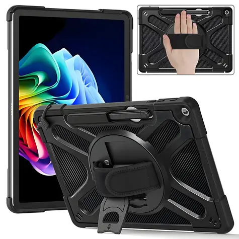 eSTUFF ATLANTA Defender pro Microsoft Surface Pro 12 černá / Pouzdro na tablet / Polykarbonát/TPU / Odolné