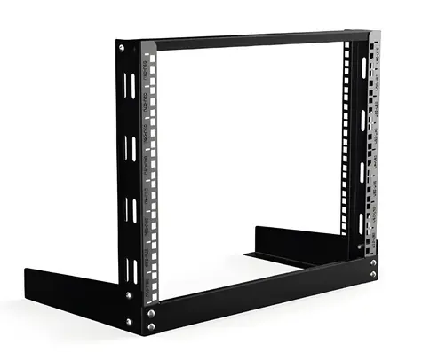 Lanview 19” otevřený rám rack / Rack / Stropní montáž / 8U / nosnost 30 kg / černá