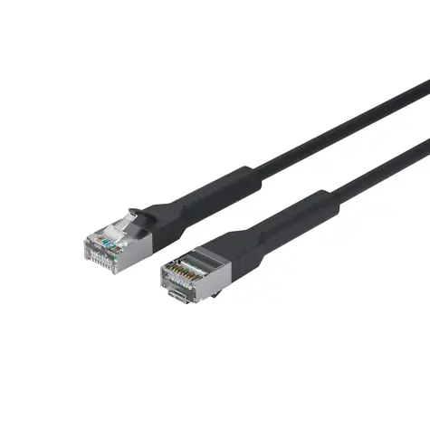 Lanview Cat6a U/FTP černá / Síťový kabel / RJ-45 / 0,25 m / LSZH