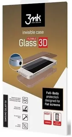3mk FlexibleGlass 3D / Hybridní sklo a fólie / Apple iPhone XS Max / 7H