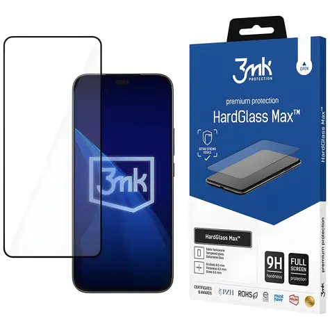 3mk HardGlass Max černá pro Honor 400 Lite / Tvrzené sklo / Celoplošné / 9H
