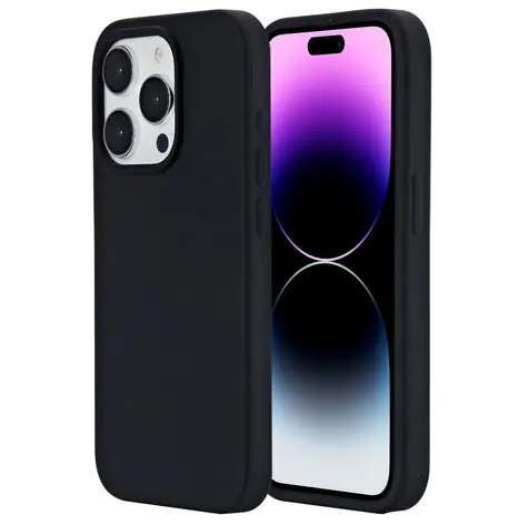 eSTUFF INFINITE RIGA iPhone 15 Pro černá / Pouzdro / Silikon / 93% recyklovaný materiál (GRS)