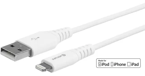 eSTUFF Lightning MFI bílá / Kabel / Lightning - USB-A / 0,15 m / MFI