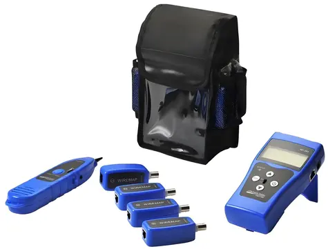 Lanview tester kabelů 8x sonda RJ45/BNC s LCD displejem / Tester kabelů / RJ45/BNC / Délka kabelu do 100 m