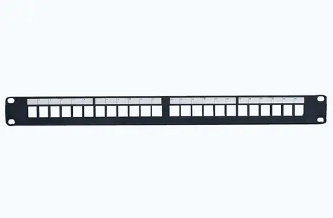 Lanview STP Cat6a 24 portů černý (LVN127603) / Patch panel / 19