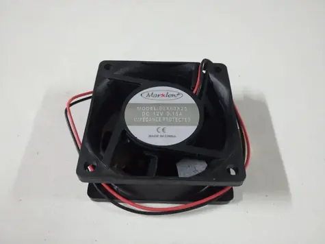 Lanview Fan 60x60x25mm černá / Ventilátor / pro Slimline racky / 12V