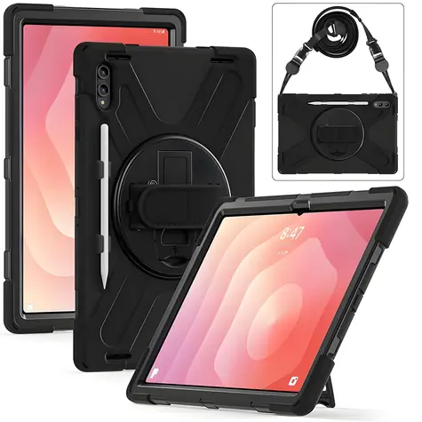 eSTUFF AUSTIN Defender černá / Pouzdro pro tablet / Samsung Galaxy Tab S12 Ultra/S11 Ultra / polykarbonát/silikon