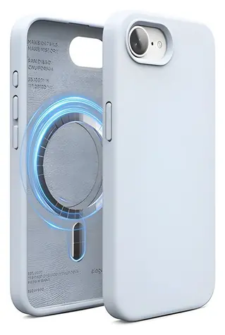 Elago Silicone Case Light Blue / Silikonový kryt / Apple iPhone 16e, 17e / MagSafe