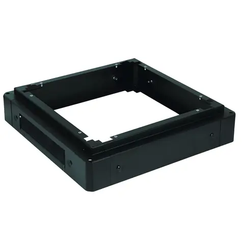 Lanview RAP120BL černá / Podstavec pro rozváděč / 800 x 800 mm / nosnost 1000 kg