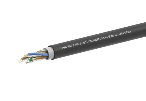 Lanview Cat6 / Síťový kabel / F/UTP / 305 m / bez konektorů / venkovní použití