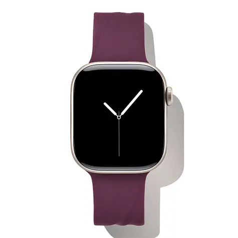 iDeal Soft Swirl 38/40/41/42 S/M Velvet Plum / Silikonový řemínek / pro Apple Watch / 20 mm