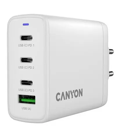Canyon OnCharge 120ACC bílá / Nabíjecí adaptér / 120W / 3x USB-C / 1x USB-A