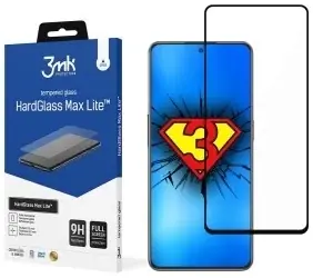 3mk HardGlass Max Lite pro Realme GT2 Master Explorer černá / Tvrzené sklo / 9H / 0,3 mm