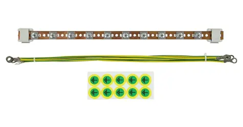 Lanview Uzemňovací sada pro 19palcové racky / Uzemňovací sada / 10 bodů / 1U / IP20
