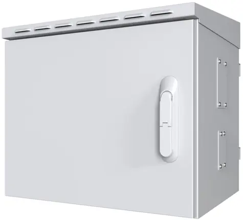 Lanview Midi Classic bílá / Venkovní rozvaděč / Pro 4 kamery / IP66 / Nosnost 65 kg