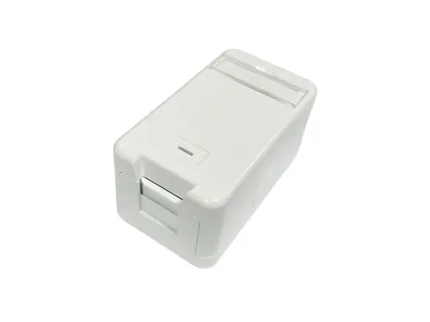 Lanview instalační box pro RJ45 zásuvku bílá / Instalační box / Plast / 1x RJ45 / Šrouby