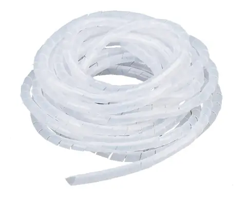 Lanview Kabelová spirála O 19 mm průhledná / Organizér kabelů / 10 m / PE