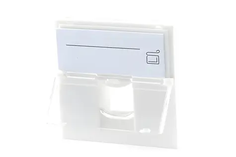 Lanview LKS835 Euro Outlet 45x45 / Výstupní box / 1 port / s clonkou