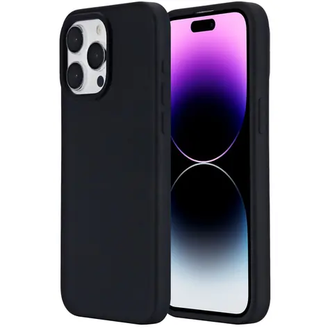 eSTUFF INFINITE RIGA iPhone 15 Pro Max černá / Pouzdro / Silikon / 93% recyklovaný materiál (GRS)