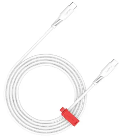 Canyon CC60SC20 bílá / Kabel / USB-C – USB-C / 2 m / PD 60W / 480 Mbps