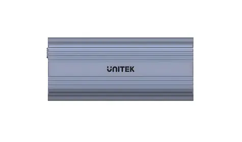 Unitek S1225A šedá / Externí box / M.2 NVMe/SATA / USB-C 10 Gbps / Hliníkový