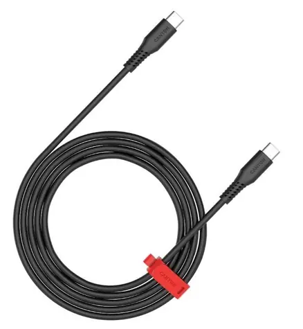 Canyon CC60SC20 černá / Kabel USB-C / PD 60 W / 480 Mbps / 2 m