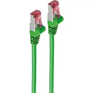 Shiverpeaks Cat6A S/FTP 7,5 m zelená / Patch kabel / RJ45 / 500 MHz / LSZH