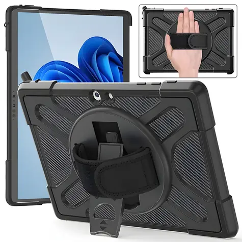 eSTUFF ATLANTA Defender černá / Pouzdro / Microsoft Surface Go 2/3/4 / Odolné / TPU/PC