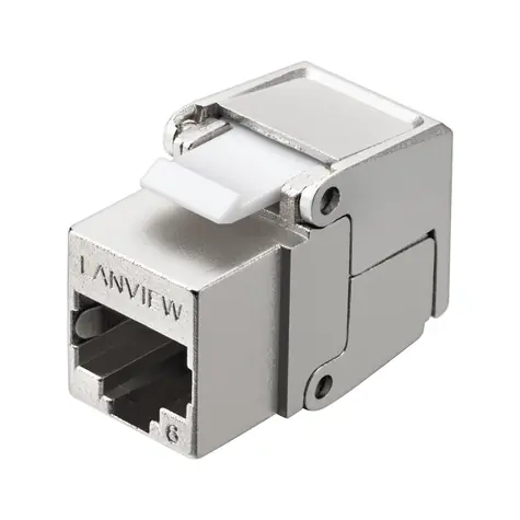 Lanview Cat6 STP Keystone konektor / Keystone konektor / RJ-45 / F/UTP stíněný / Kov / 250 MHz