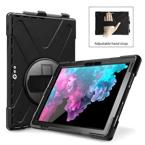 eSTUFF CHICAGO černá / Pouzdro / pro Microsoft Surface Pro 4/5/6/7/7+ / odolné / vč. ochranné fólie