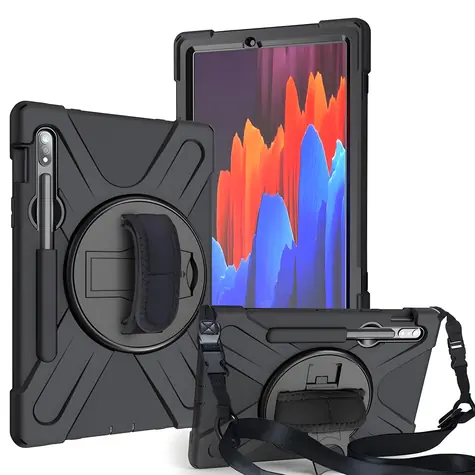 eSTUFF AUSTIN černá / Pouzdro pro tablet / Samsung Galaxy Tab S7+/S8+ / polykarbonát