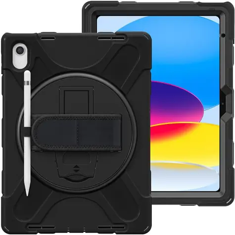 eSTUFF AUSTIN černá / Pouzdro / pro Apple iPad 11./10. generace / polykarbonát / s ramenním popruhem