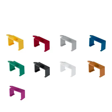 Lanview klip pro patch kabely Slim & Bendable červená / Klip na značení kabelů / 20 ks / plast