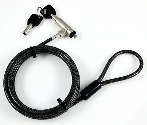 eSTUFF Kabelový zámek s klíči pro Nano Slot / Kabelový zámek / 2 klíče / Nano Slot / 1,8 m