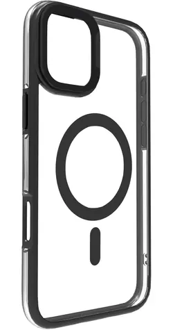 eSTUFF INFINITE HELSINKI iPhone 16 černo-průhledná / Pouzdro / MagSafe / Recyklovaný plast (GRS)