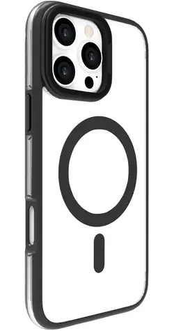 eSTUFF INFINITE HELSINKI iPhone 16 Pro černo-průhledná / Ochranný kryt / MagSafe / GRS recyklovaný plast