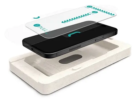 eSTUFF INFINITE EcoFlex Apple iPhone 17 Pro Max / Ochranná fólie / Recyklovaný plast / 9H / Průhledná