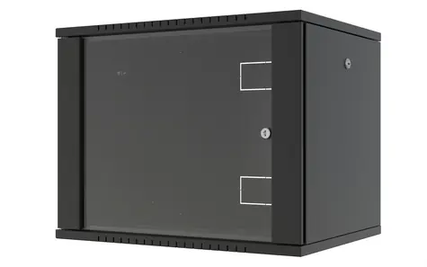 Lanview 9U 600x450 černý / Nástěnný rozváděč / 19