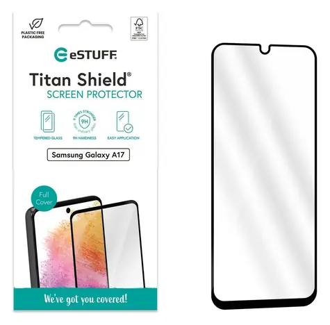 eSTUFF Titan Shield pro Samsung Galaxy A17 / Ochranné sklo / 9H / Temperované sklo