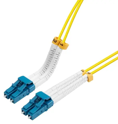 Lanview Bendable LC-LC žlutá 0,5 m / Optický patch kabel / Singlemode OS2 / Duplex / LSZH