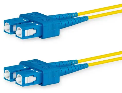 Lanview optický patch kabel SC-SC žlutá / Optický patch kabel / Singlemode OS2 / Duplex / LSZH / 5 m