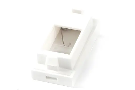 Lanview LKS840 Euro Outlet 45x22,5 / Výstupní box / 1 port / se clonkou