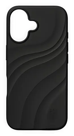 iDeal Fashion Soft Swirl Velvet Black / Kryt / Apple iPhone 16 / MagSafe / Silikon