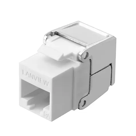 Lanview Keystone konektor Cat6a / Keystone konektor / U/UTP / RJ-45 / 10GBase-T / kovové tělo