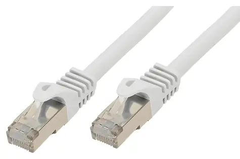 SCONN BASIC-S Cat7 U/FTP slim bílá / Patch kabel / RJ-45 / 0,25 m / 600 MHz