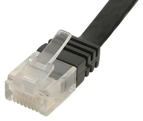 Shiverpeaks Cat.6 U/UTP plochý 0,5m černá / Patch kabel / RJ-45