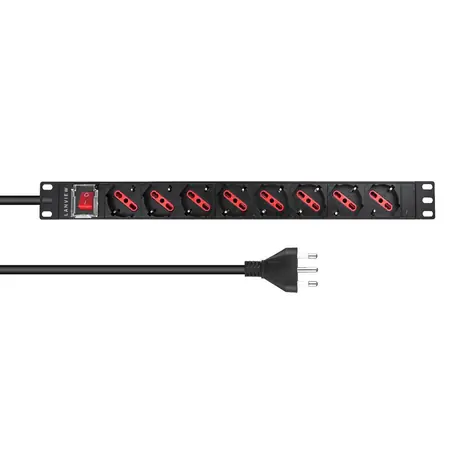 Lanview rozvodný panel 8x Schuko 19