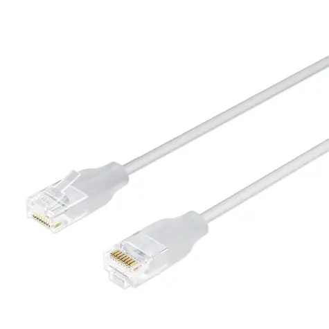 Lanview LightFlex Cat6 U/UTP bílá / Síťový kabel / RJ-45 / 5 m / PoE / 10 Gb/s