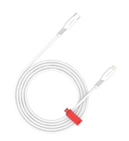 Canyon CLN30SC12 bílá / Datový kabel USB-C - Lightning / PD 27 W / 1,2 m